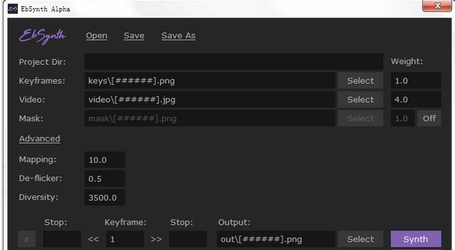 EbSynth Alpha