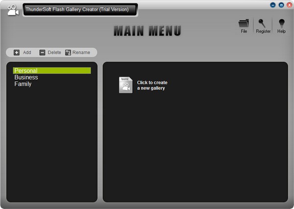 ThunderSoft Flash Gallery Creator