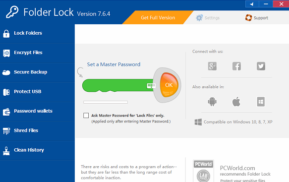 Folder lock